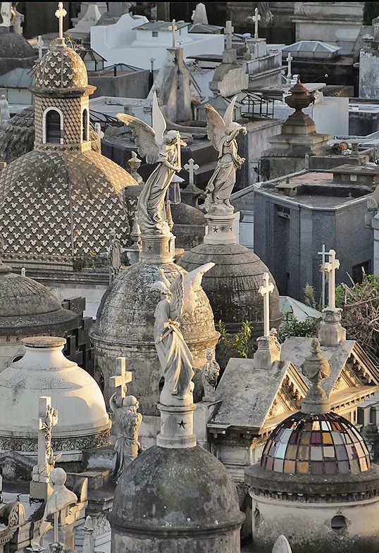 Elaborate mausoleums at Recoleta Cemetery