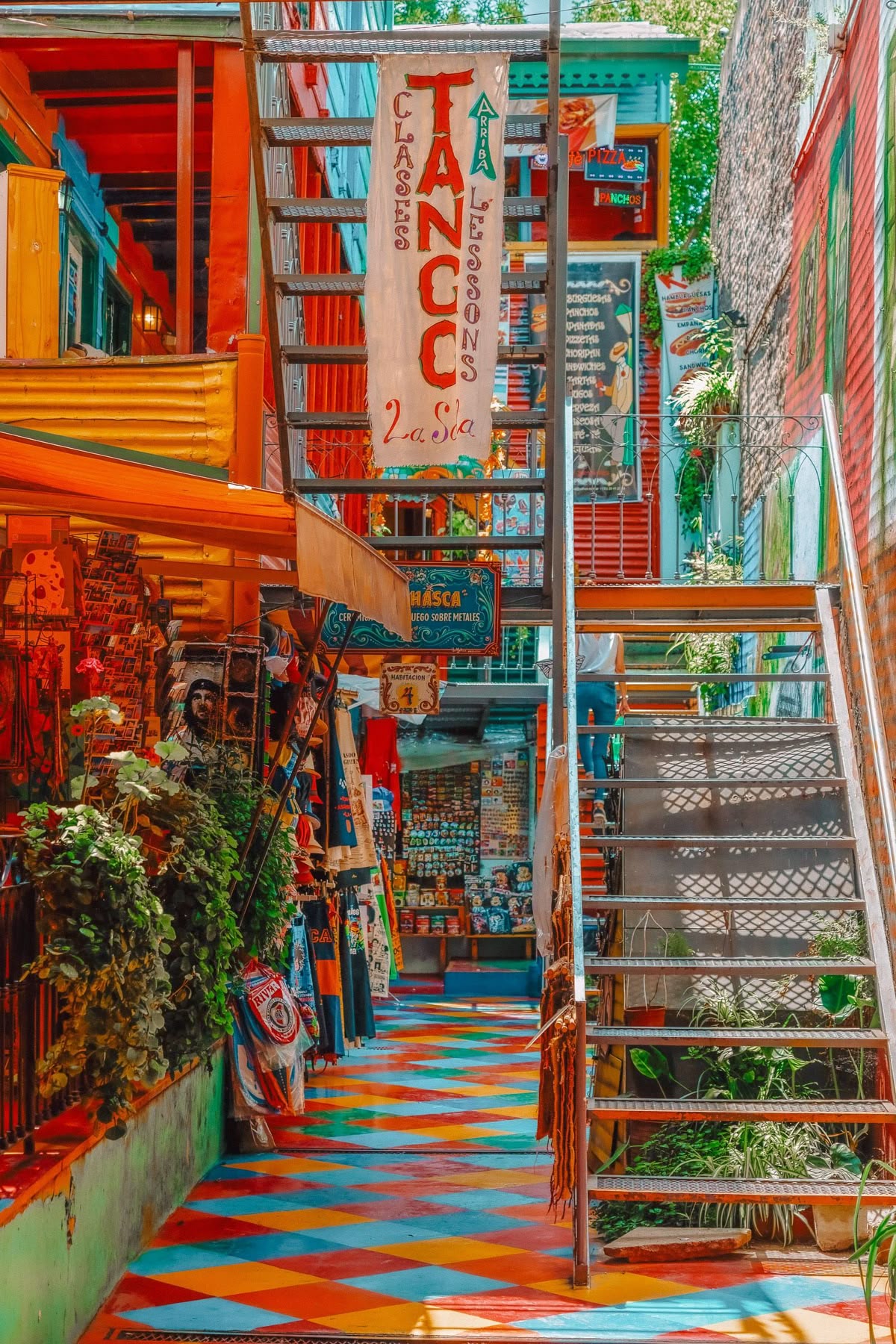 Vibrant painted houses in La Boca